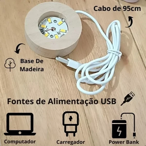 Luminária Cristal de Mesa Sistema Solar - Imagem 2