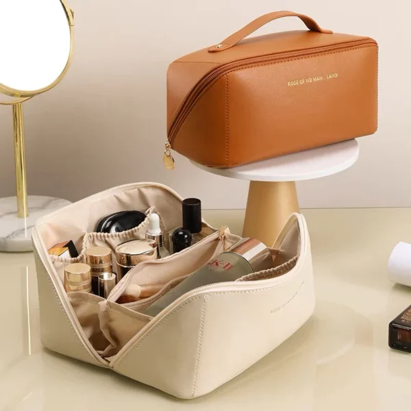 Bolsa De Cosmético De Couro