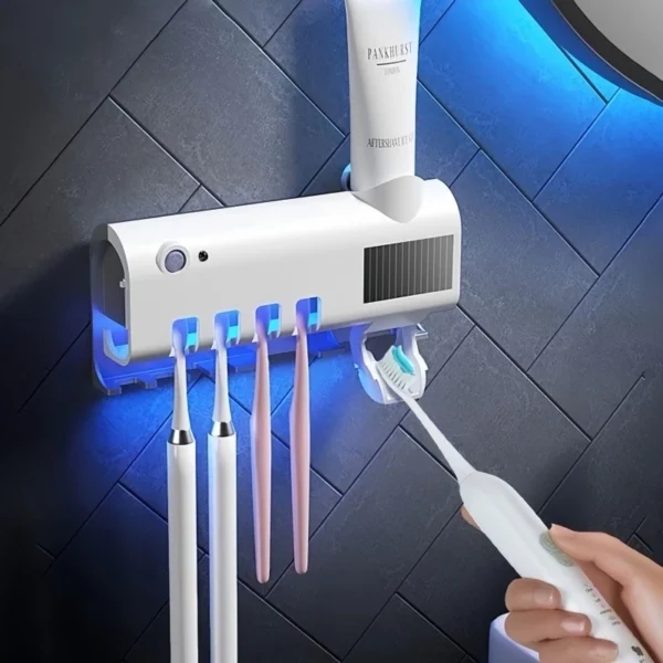 Dispenser Aplicador De Pasta de Dente E Suporte De Escova