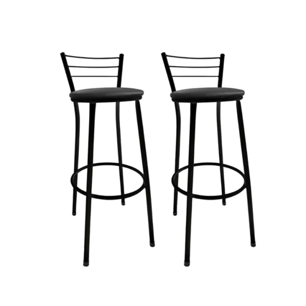 Banquetas Alta Bistrô Bancos Bancada Cozinha Americana Bar Balcão Kit 2