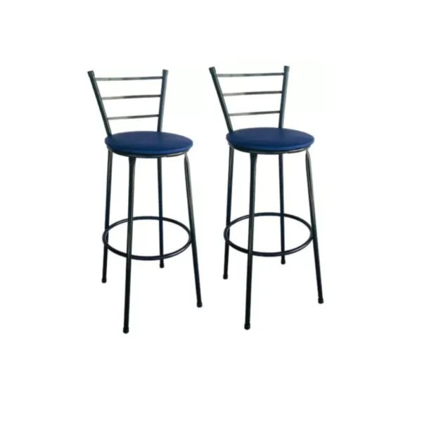 Banquetas Alta Bistrô Bancos Bancada Cozinha Americana Bar Balcão Kit 2 - Imagem 2