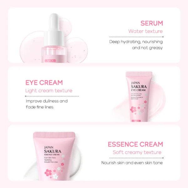 LAIKOU Sakura Skin Care Soro Facial Clarear Manchas - Imagem 5