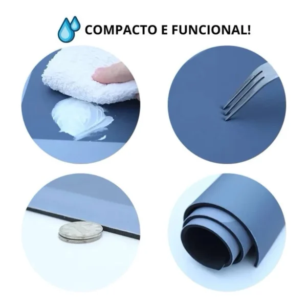 Kit 4 Tapete Absorvente Antiderrapante Para Banheiro/Porta De Entrada - Imagem 7