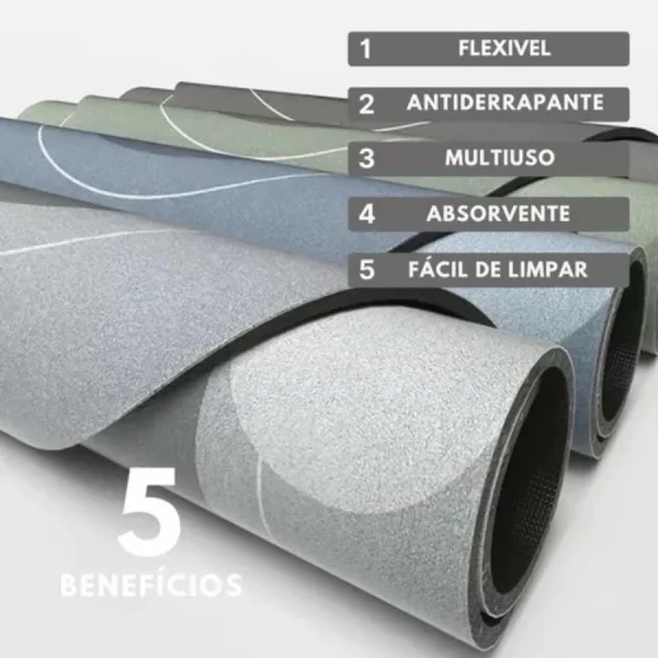 Kit 4 Tapete Absorvente Antiderrapante Para Banheiro/Porta De Entrada - Imagem 5
