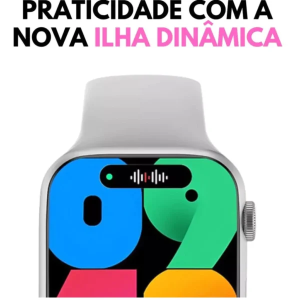 Smartwatch W29S Serie 10 Ilha Dinamica - Imagem 4