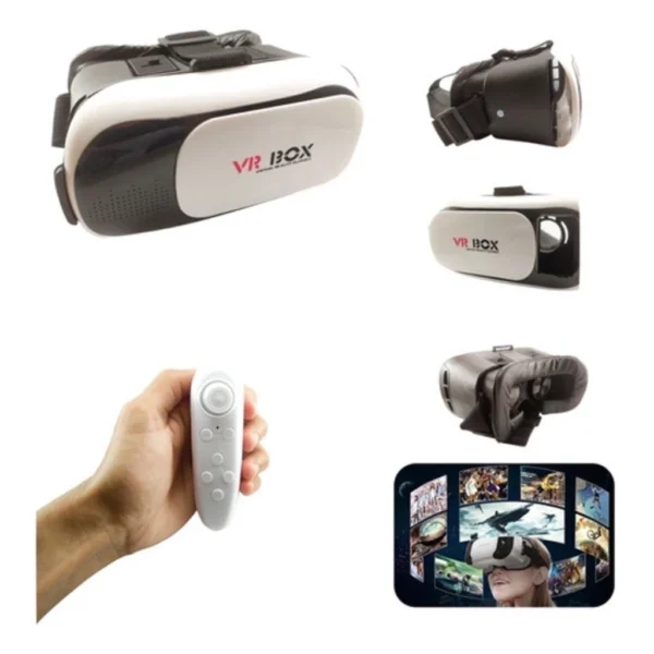 Óculos Vr Box 2.0 Realidade Virtual + Controle Cardboard 3d Bluetooth - Imagem 5